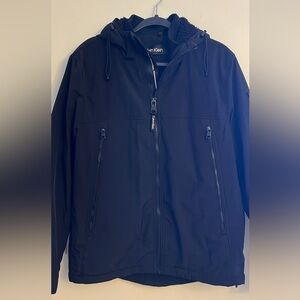 Calvin Klein Black Fleece Lined Waterproof Winter Coat Jacket M